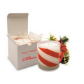 11 Oz. Candy Cane Holiday Candle - Frosted Tumbler